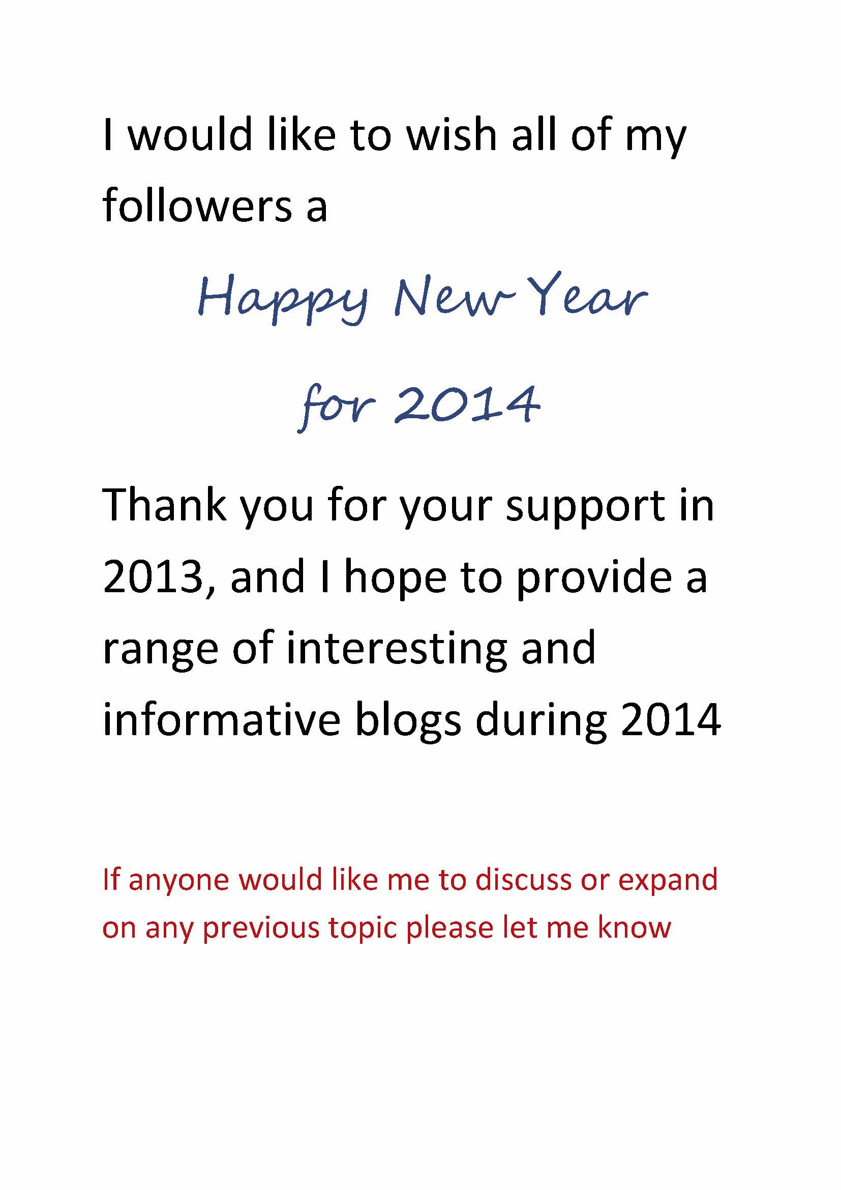 Happy and Prosperous 2014